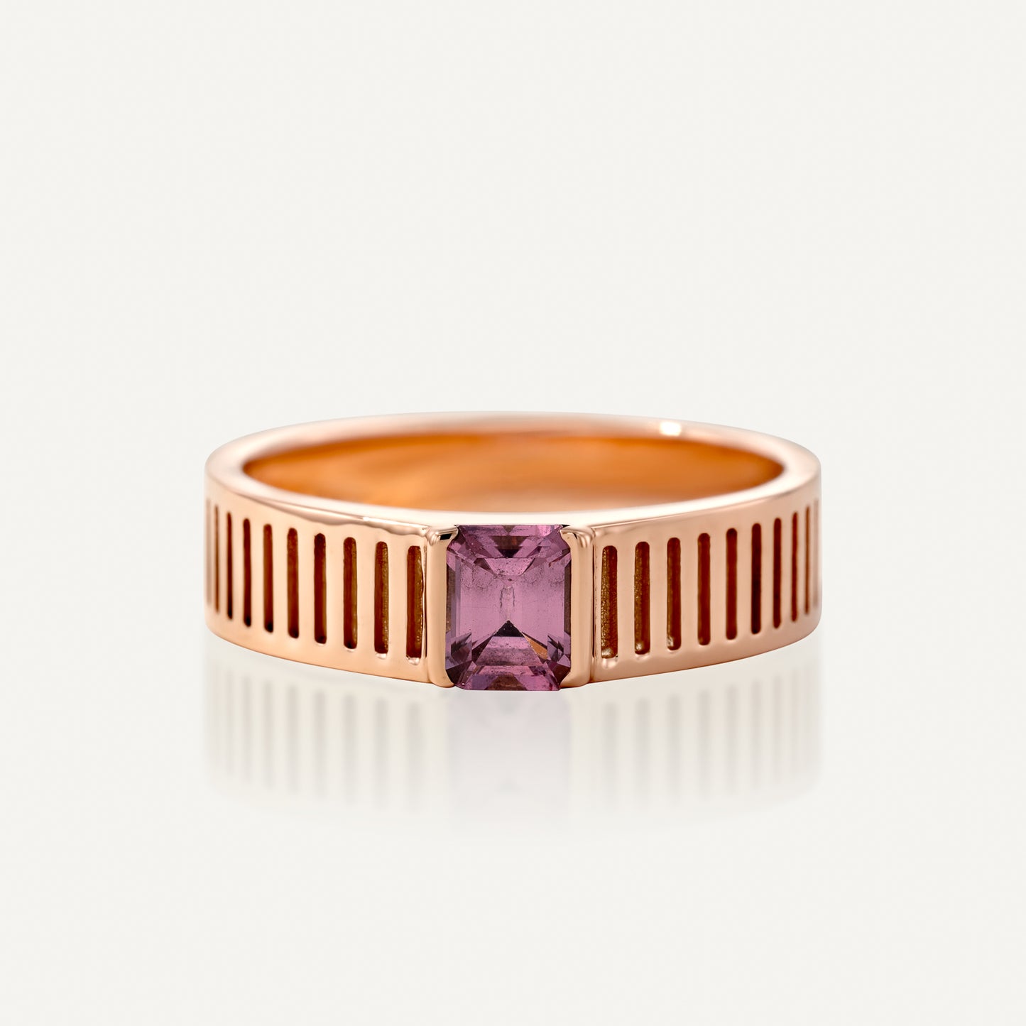 Pink Spinel Gold Ring