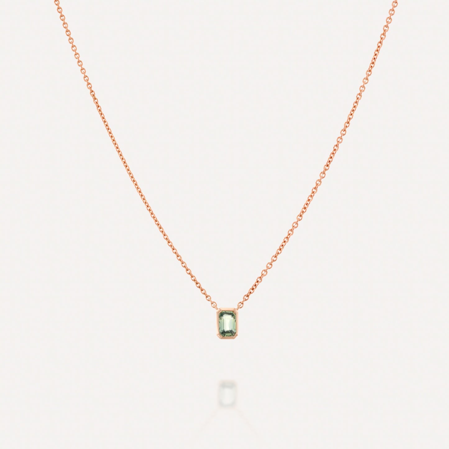 Green Emerald Pendant Necklace