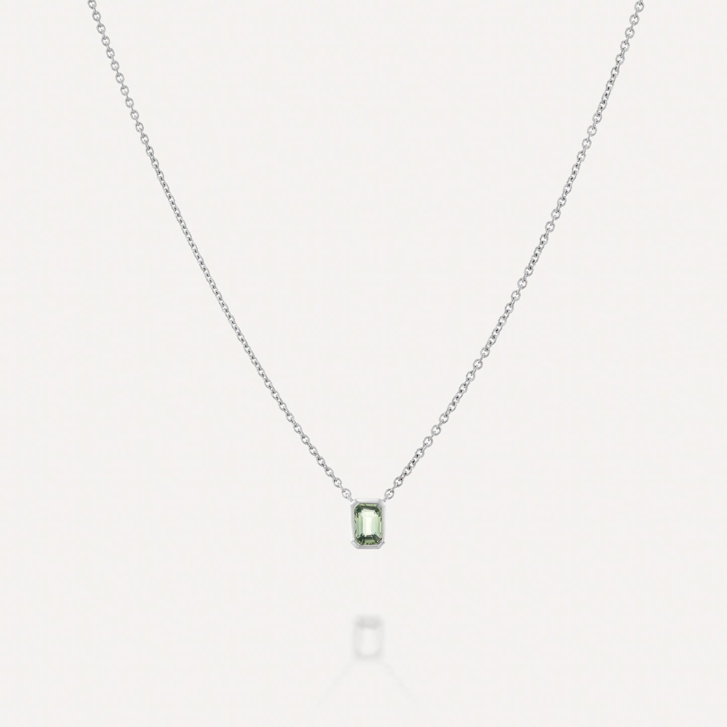 Green Emerald Pendant Necklace