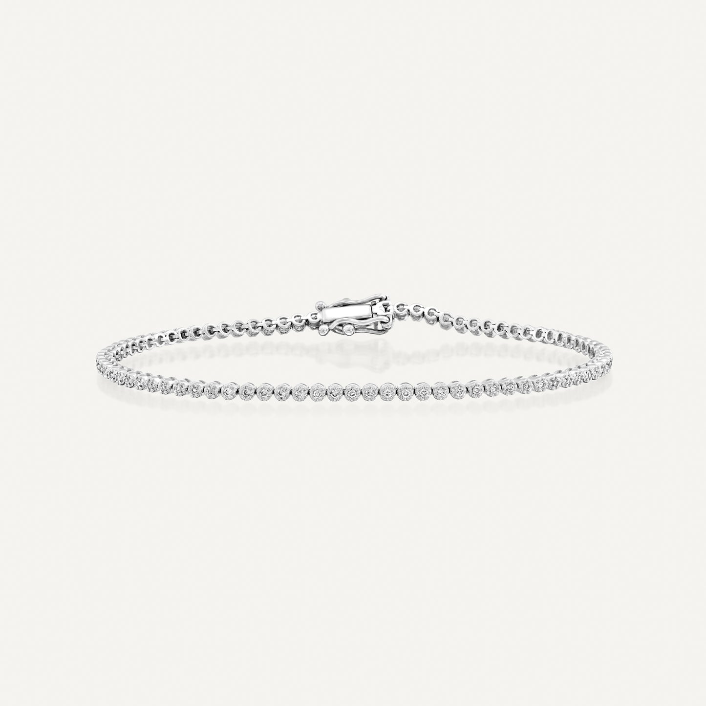 Illusion Prongs Tennis Bracelet