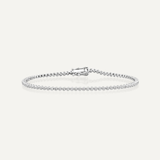 Illusion Prongs Tennis Bracelet