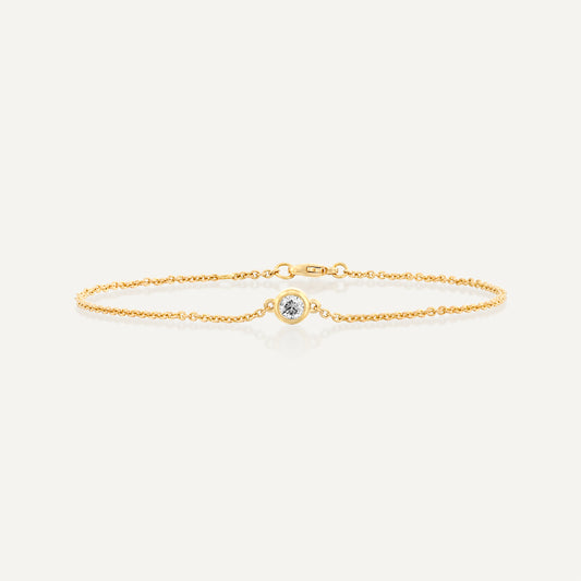 Bezel Set Diamond Bracelet