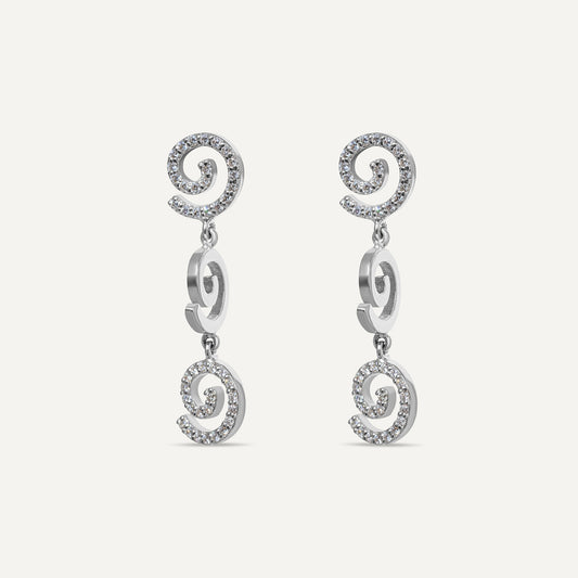 Fibona Triple Pendant Earring