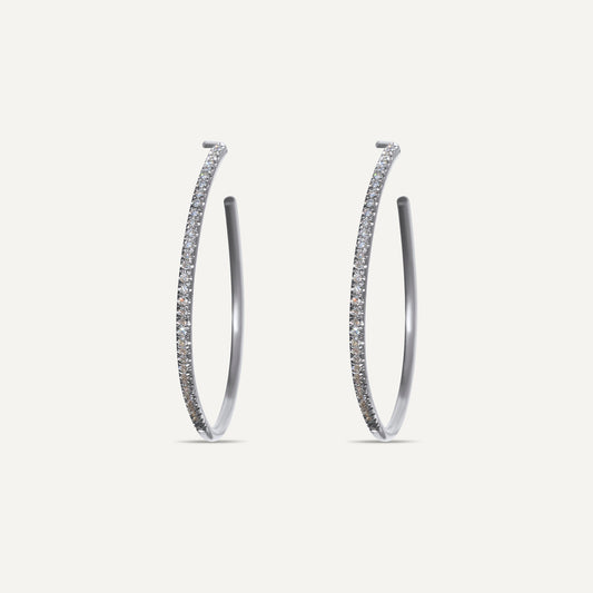 Diamond Hoop Earrings