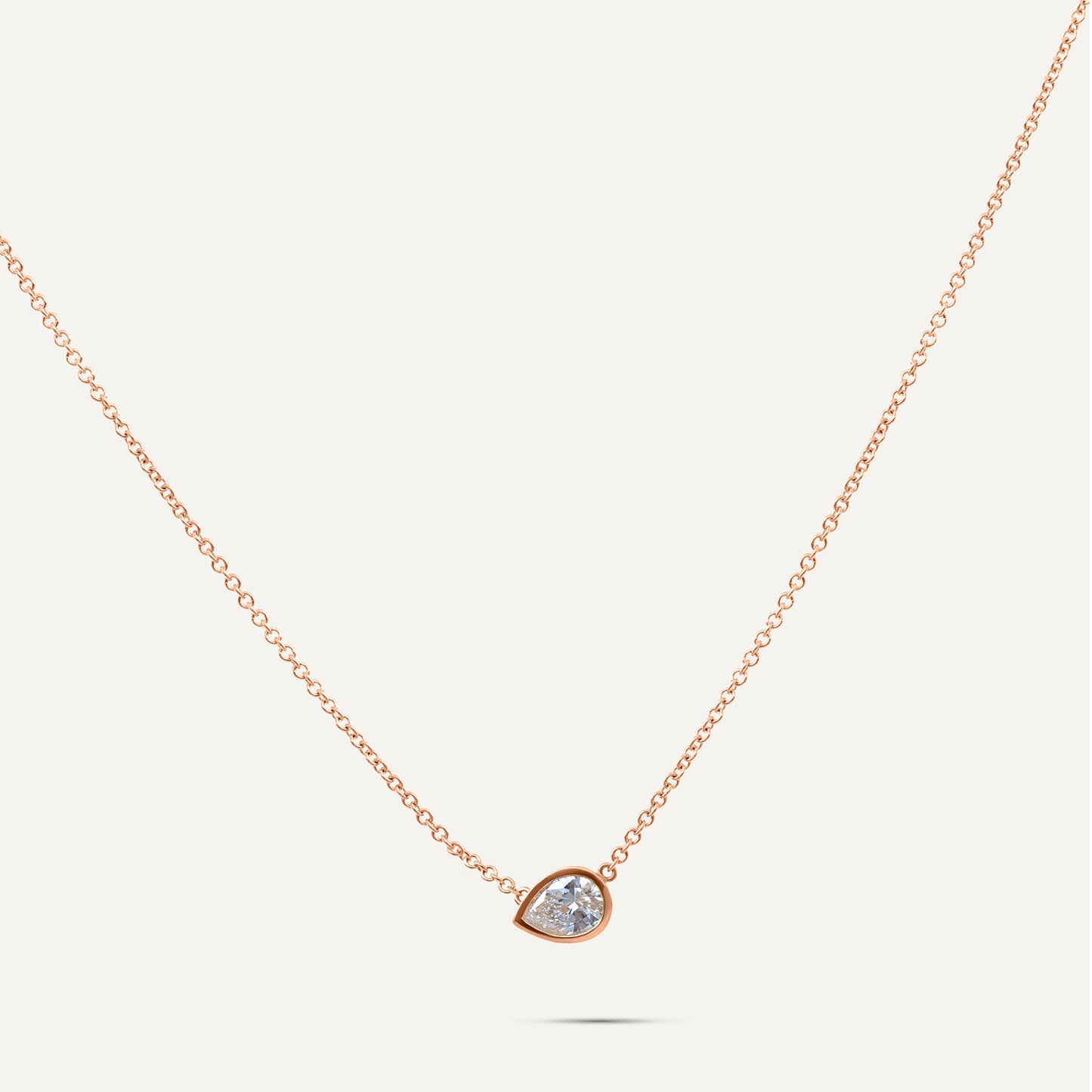 Bezel Drop Necklace