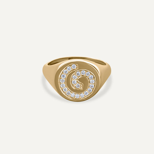 Fibona Diamonds Seal Ring