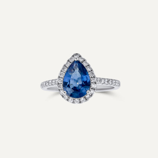 Sapphire Drop Ring